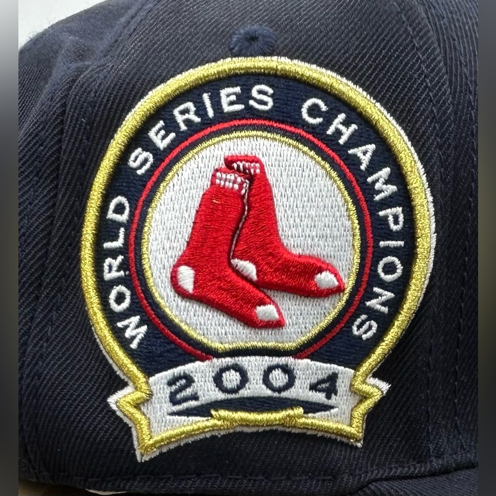 NEW Boston Red Sox PRO STANDARD SnapBack Hat 2004 World Series Champs Pink UV - Picture 9 of 11